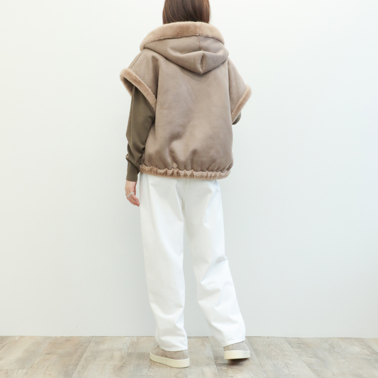 STUDIO AR スタジオエーアール ジレ ベスト レディース フェイク